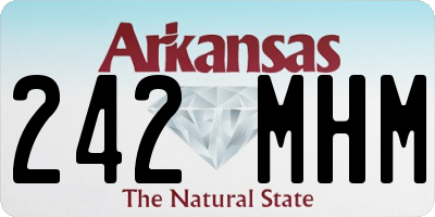AR license plate 242MHM