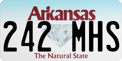 AR license plate 242MHS