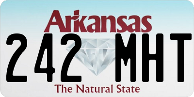 AR license plate 242MHT