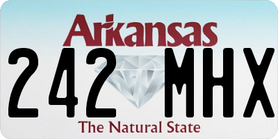 AR license plate 242MHX
