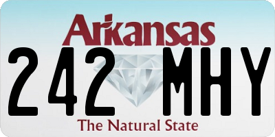 AR license plate 242MHY