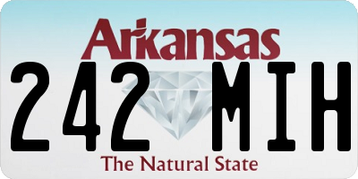 AR license plate 242MIH