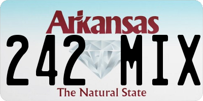 AR license plate 242MIX