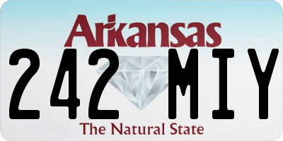 AR license plate 242MIY
