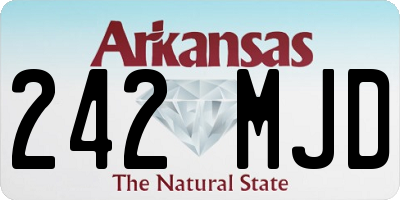 AR license plate 242MJD
