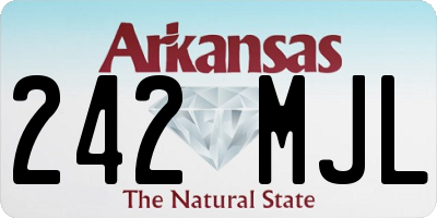 AR license plate 242MJL