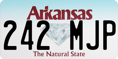 AR license plate 242MJP