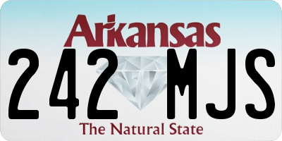 AR license plate 242MJS