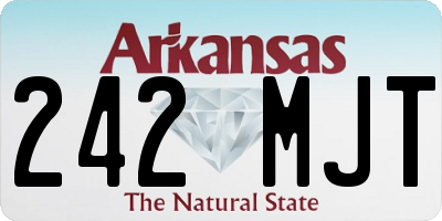 AR license plate 242MJT