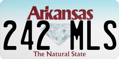 AR license plate 242MLS
