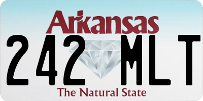 AR license plate 242MLT