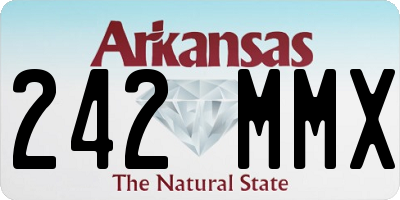 AR license plate 242MMX