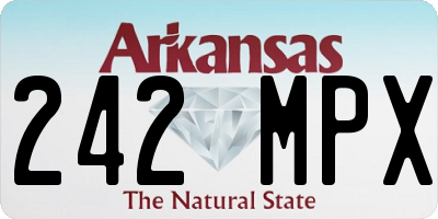 AR license plate 242MPX