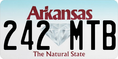 AR license plate 242MTB