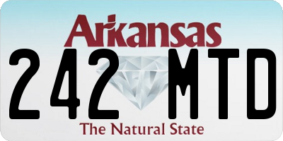AR license plate 242MTD