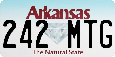 AR license plate 242MTG