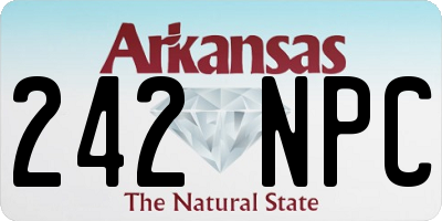 AR license plate 242NPC