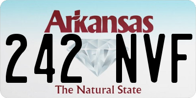 AR license plate 242NVF