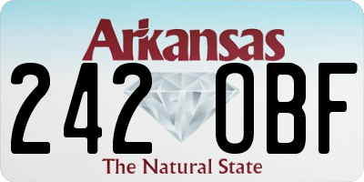 AR license plate 242OBF