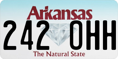 AR license plate 242OHH