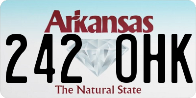 AR license plate 242OHK