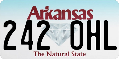 AR license plate 242OHL