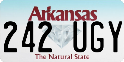 AR license plate 242UGY