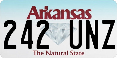 AR license plate 242UNZ