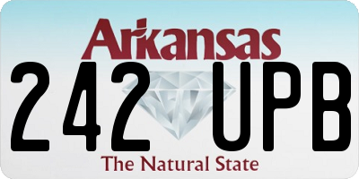 AR license plate 242UPB