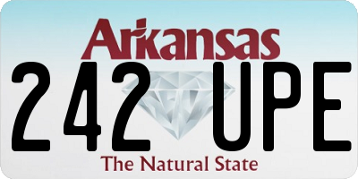 AR license plate 242UPE