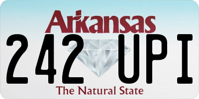 AR license plate 242UPI