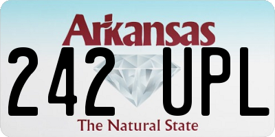 AR license plate 242UPL