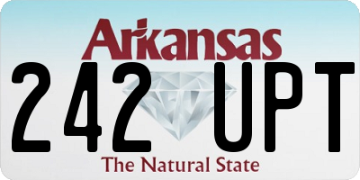 AR license plate 242UPT