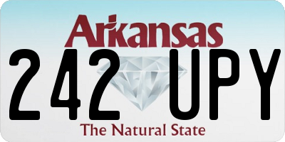 AR license plate 242UPY
