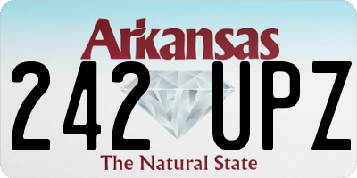 AR license plate 242UPZ