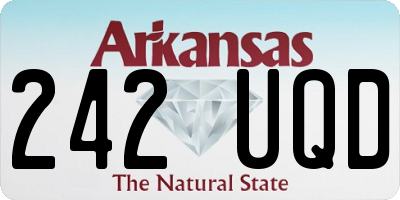 AR license plate 242UQD