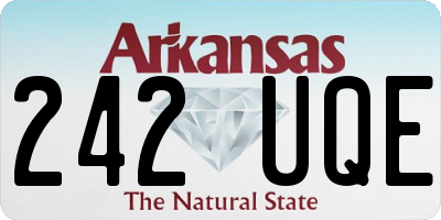 AR license plate 242UQE