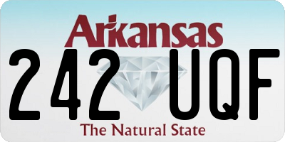 AR license plate 242UQF