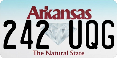 AR license plate 242UQG