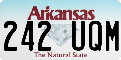 AR license plate 242UQM