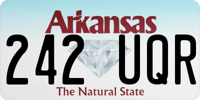 AR license plate 242UQR