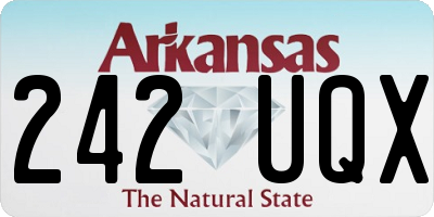 AR license plate 242UQX