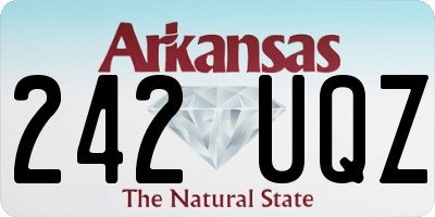 AR license plate 242UQZ