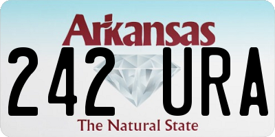 AR license plate 242URA