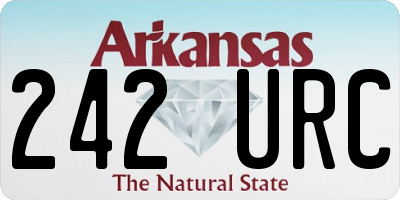 AR license plate 242URC