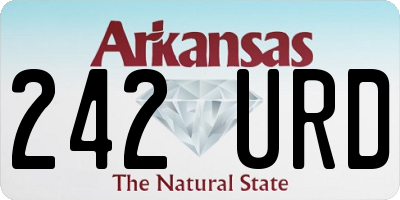 AR license plate 242URD