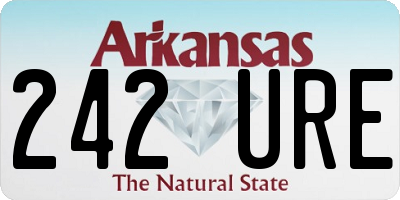 AR license plate 242URE