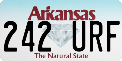 AR license plate 242URF