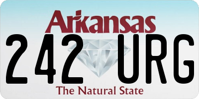 AR license plate 242URG