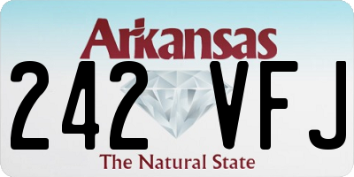 AR license plate 242VFJ